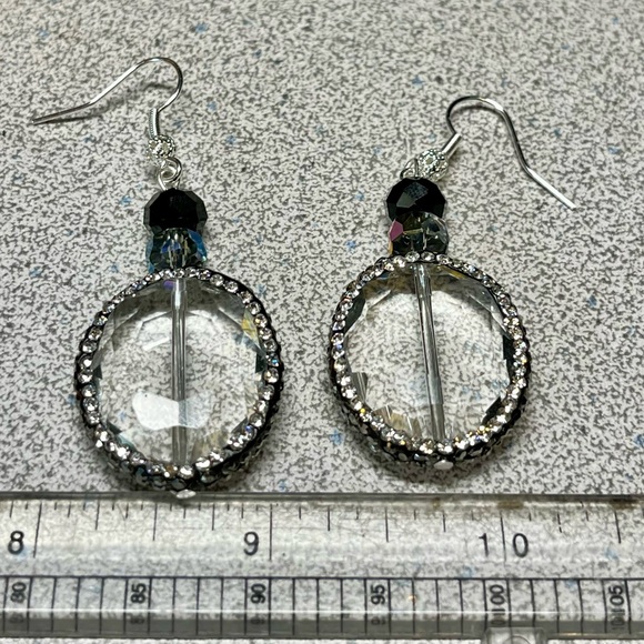 Elegant Crystal Earrings long evening wear - Picture 14 of 15